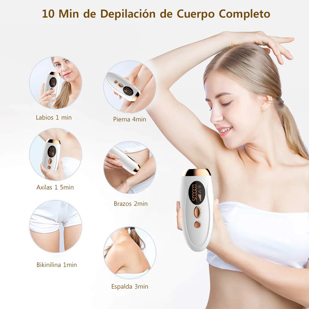 Permanent Laser Epilator 999999 Flashes Professional Painless Laser Hair Removal Machine for Women Body Facial Legs Bikini Line